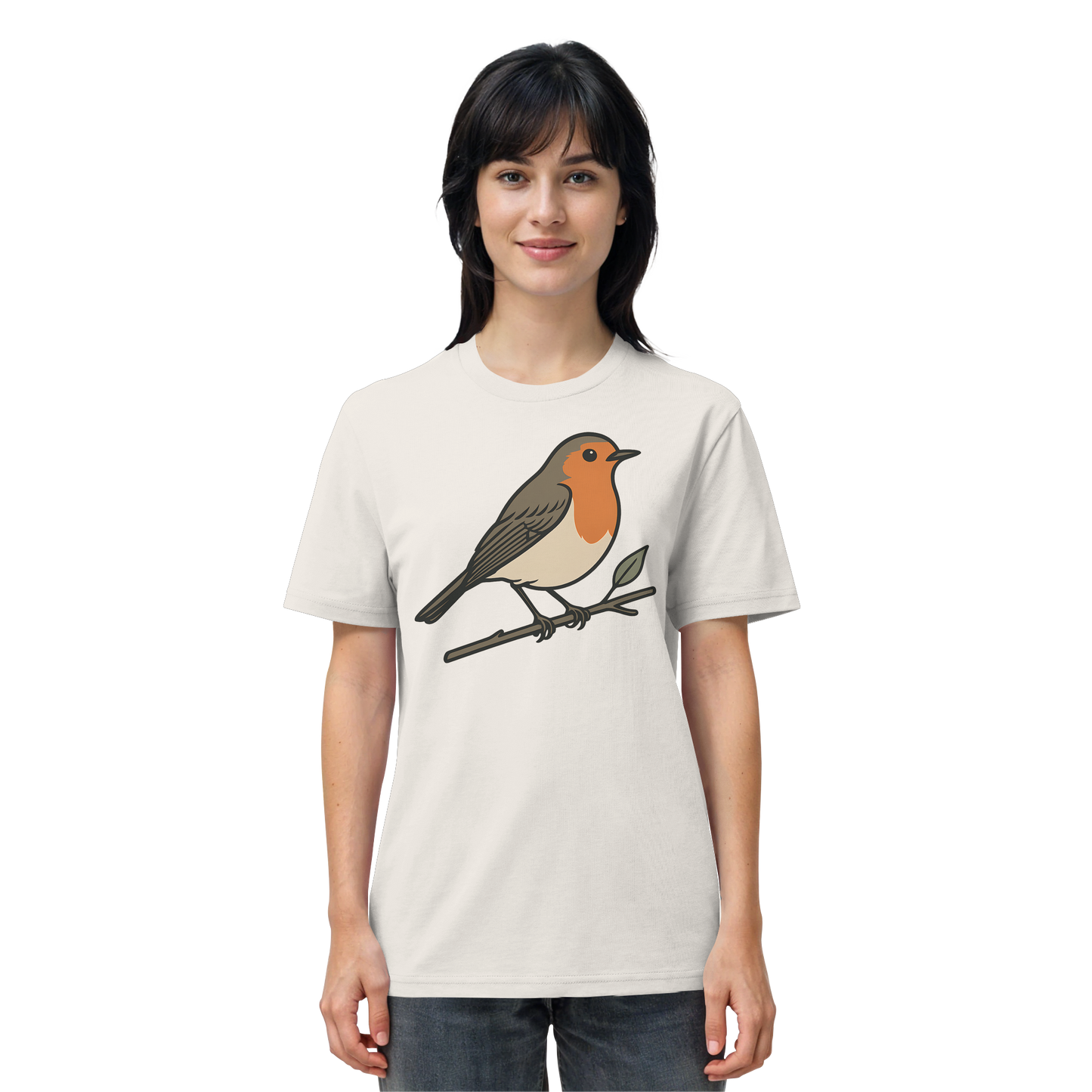 Zweigsitz – Rotkehlchen - Organic Shirt