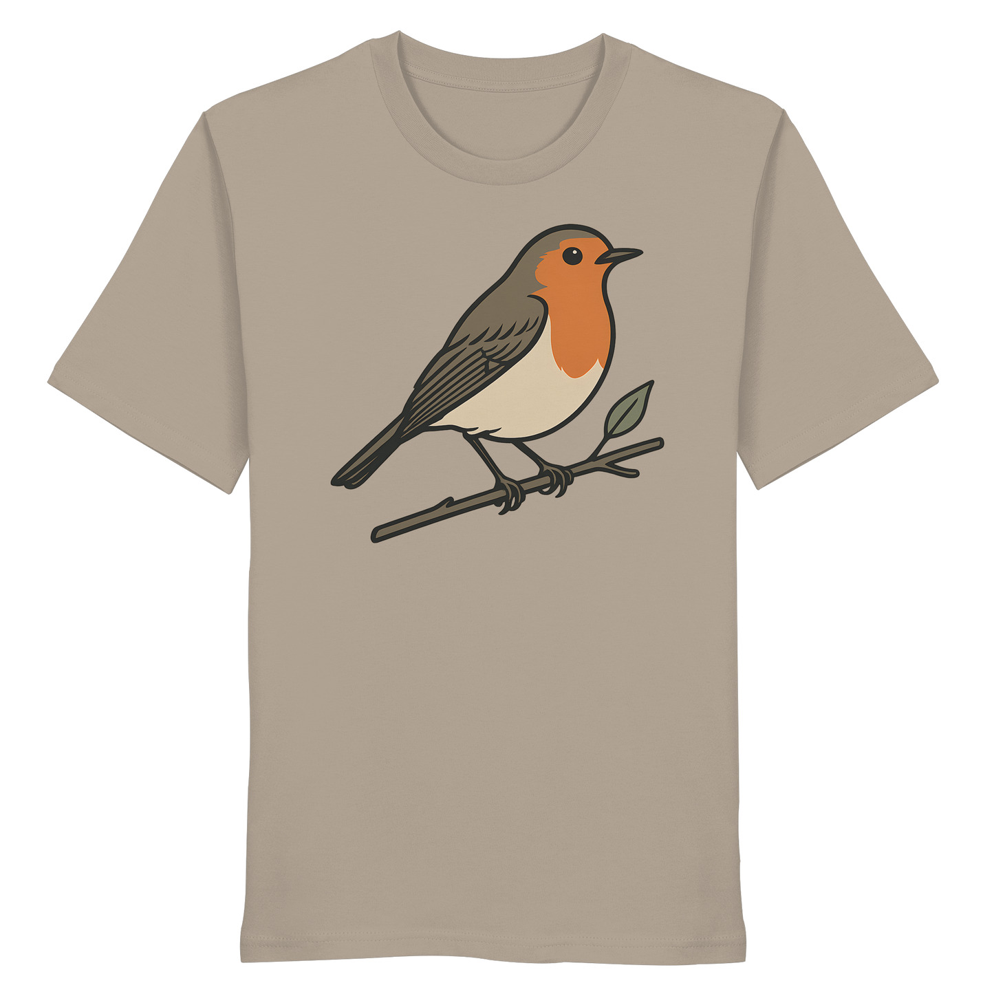Zweigsitz – Rotkehlchen - Organic Shirt