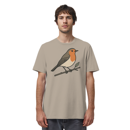 Zweigsitz – Rotkehlchen - Organic Shirt