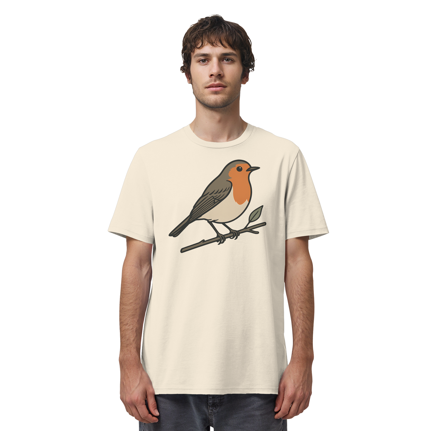 Zweigsitz – Rotkehlchen - Organic Shirt