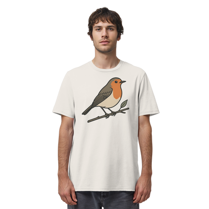 Zweigsitz – Rotkehlchen - Organic Shirt